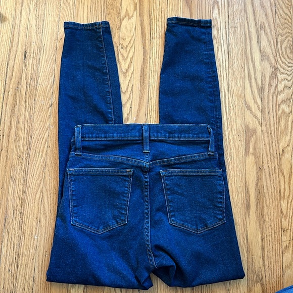 J. Crew Toothpick Skinny Jeans, Dark Wash, Size 26 - Picture 2 of 5